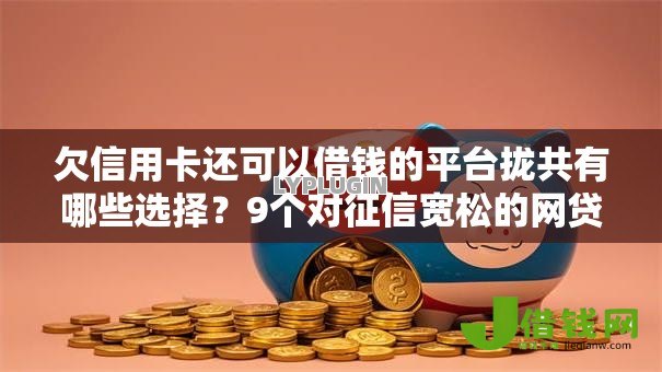 欠信用卡还可以借钱的平台拢共有哪些选择？9个对征信宽松的网贷口子详解
