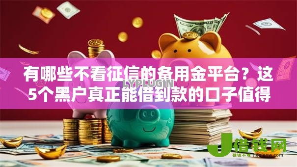 有哪些不看征信的备用金平台?这5个黑户真正能借到款的口子值得一试 有哪些不看征信的备用金平台?这5个黑户真正能借到款的口子值得一试