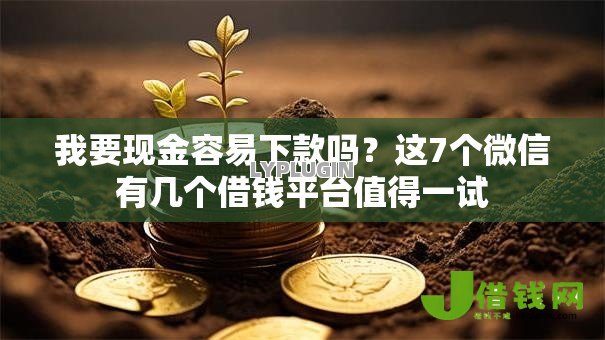 我要现金容易下款吗？这7个微信有几个借钱平台值得一试