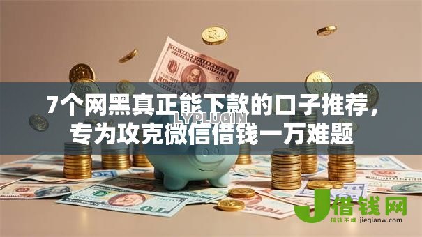 7个网黑真正能下款的口子推荐，专为攻克微信借钱一万难题