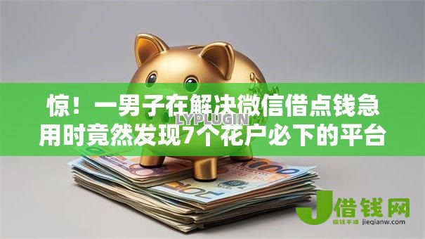 惊!一男子在解决微信借点钱急用时竟然发现7个花户必下的平台100%通过率,事后分享了出来 惊!一男子在解决微信借点钱急用时竟然发现7个花户必下的平台100%通过率,事后分享了出来