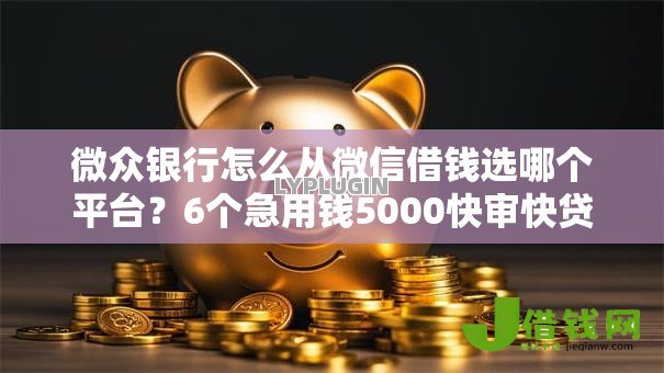 微众银行怎么从微信借钱选哪个平台？6个急用钱5000快审快贷无需征信口子推荐