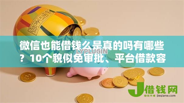 微信也能借钱么是真的吗有哪些?10个貌似免审批、平台借款容易通过不看征信的合集 微信也能借钱么是真的吗有哪些?10个貌似免审批、平台借款容易通过不看征信的合集