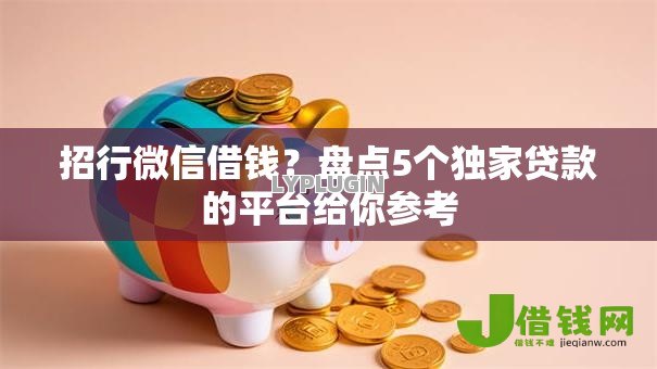 招行微信借钱?盘点5个独家贷款的平台给你参考 招行微信借钱?盘点5个独家贷款的平台给你参考