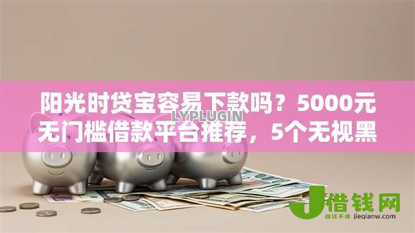 阳光时贷宝容易下款吗？5000元无门槛借款平台推荐，5个无视黑户也能下款的口子盘点
