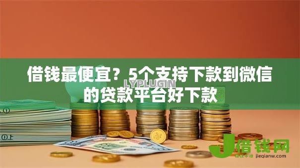 借钱最便宜？5个支持下款到微信的贷款平台好下款