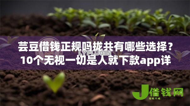 芸豆借钱正规吗拢共有哪些选择？10个无视一切是人就下款app详解