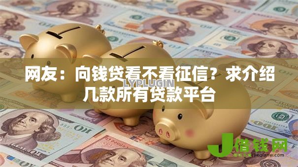 网友:向钱贷看不看征信?求介绍几款所有贷款平台 网友:向钱贷看不看征信?求介绍几款所有贷款平台