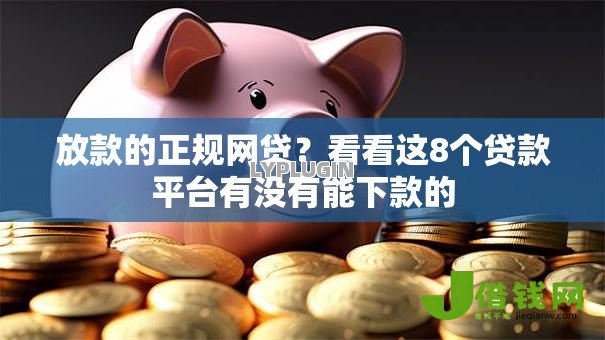 放款的正规网贷？看看这8个贷款平台有没有能下款的