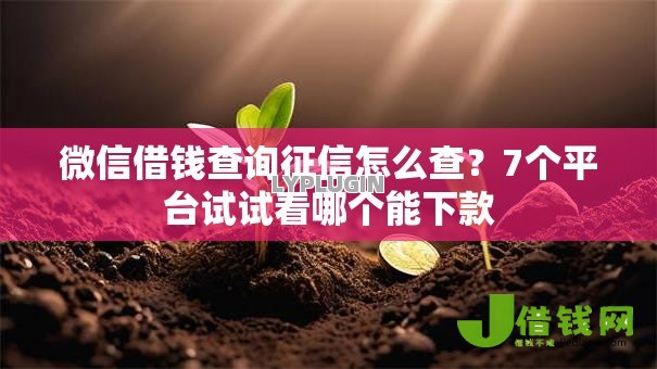 微信借钱查询征信怎么查?7个平台试试看哪个能下款 微信借钱查询征信怎么查?7个平台试试看哪个能下款