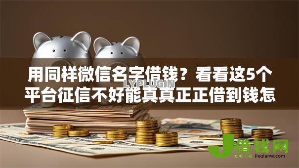 用同样微信名字借钱？看看这5个平台征信不好能真真正正借到钱怎么样