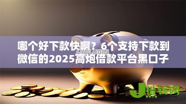 哪个好下款快啊？6个支持下款到微信的2025高炮借款平台黑口子链接