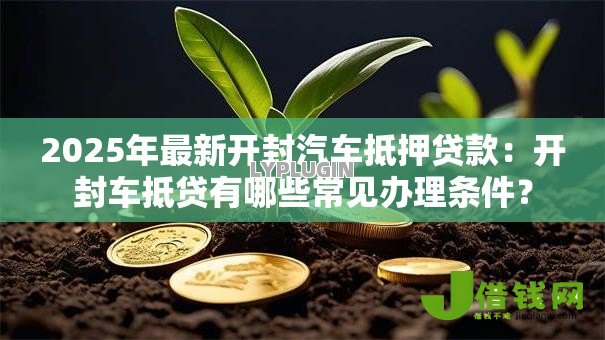 2025年最新开封汽车抵押贷款：开封车抵贷有哪些常见办理条件？
