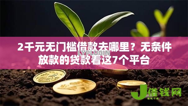 2千元无门槛借款去哪里?无条件放款的贷款看这7个平台 2千元无门槛借款去哪里?无条件放款的贷款看这7个平台