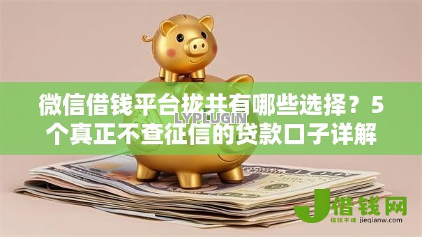 微信借钱平台拢共有哪些选择？5个真正不查征信的贷款口子详解