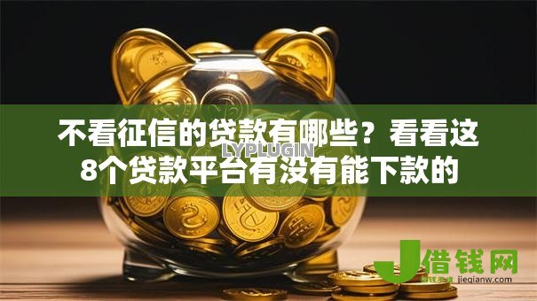 不看征信的贷款有哪些?看看这8个贷款平台有没有能下款的 不看征信的贷款有哪些?看看这8个贷款平台有没有能下款的