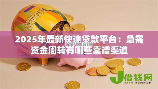 2025年最新快速贷款平台:急需资金周转有哪些靠谱渠道 2025年最新快速贷款平台:急需资金周转有哪些靠谱渠道