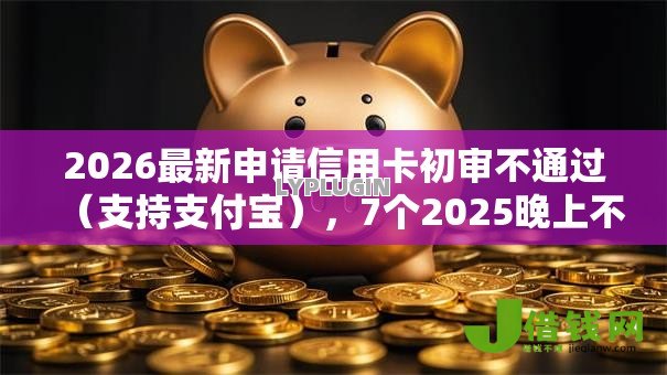 2026最新申请信用卡初审不通过（支持支付宝），7个2025晚上不审核直接放款口子无私分享