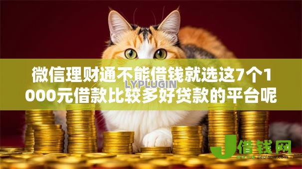 微信理财通不能借钱就选这7个1000元借款比较多好贷款的平台呢 微信理财通不能借钱就选这7个1000元借款比较多好贷款的平台呢