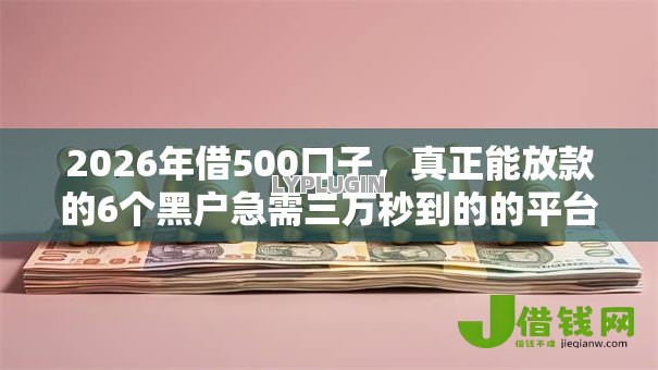 2026年借500口子,真正能放款的6个黑户急需三万秒到的的平台推荐 2026年借500口子,真正能放款的6个黑户急需三万秒到的的平台推荐
