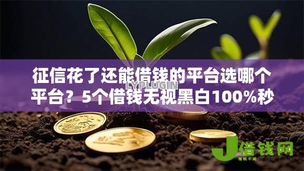 征信花了还能借钱的平台选哪个平台？5个借钱无视黑白100%秒下口子推荐