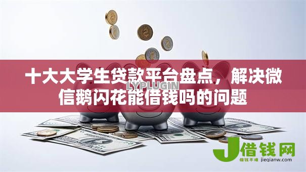 十大大学生贷款平台盘点，解决微信鹅闪花能借钱吗的问题