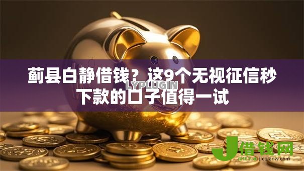 蓟县白静借钱?这9个无视征信秒下款的口子值得一试 蓟县白静借钱?这9个无视征信秒下款的口子值得一试