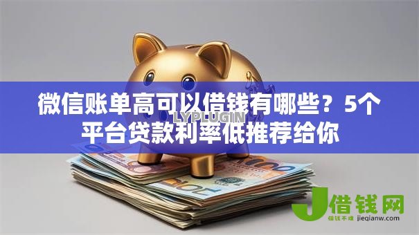 微信账单高可以借钱有哪些？5个平台贷款利率低推荐给你