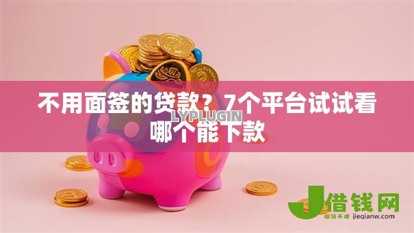不用面签的贷款?7个平台试试看哪个能下款 不用面签的贷款?7个平台试试看哪个能下款