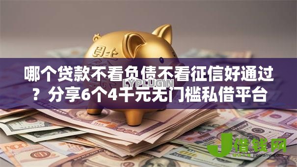 哪个贷款不看负债不看征信好通过？分享6个4千元无门槛私借平台