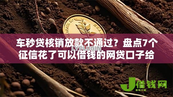 车秒贷核销放款不通过?盘点7个征信花了可以借钱的网贷口子给你参考 车秒贷核销放款不通过?盘点7个征信花了可以借钱的网贷口子给你参考