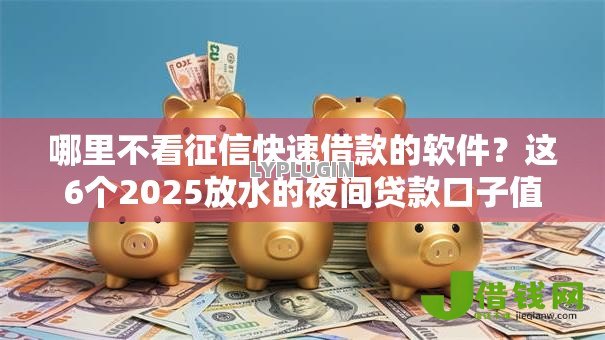 哪里不看征信快速借款的软件？这6个2025放水的夜间贷款口子值得一试