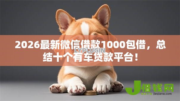 2026最新微信借款1000包借，总结十个有车贷款平台！