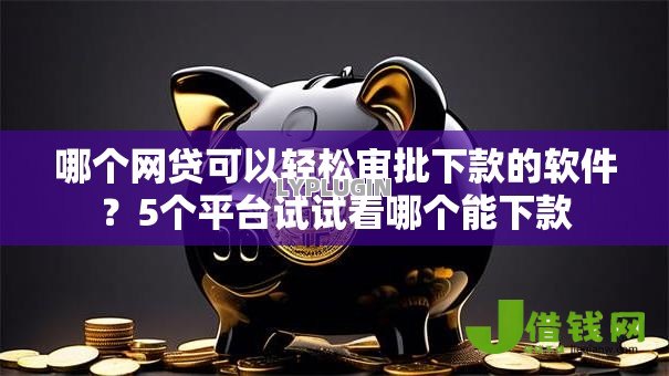 哪个网贷可以轻松审批下款的软件？5个平台试试看哪个能下款