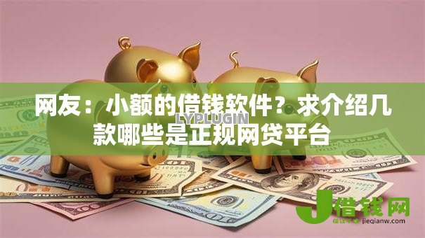 网友:小额的借钱软件?求介绍几款哪些是正规网贷平台 网友:小额的借钱软件?求介绍几款哪些是正规网贷平台