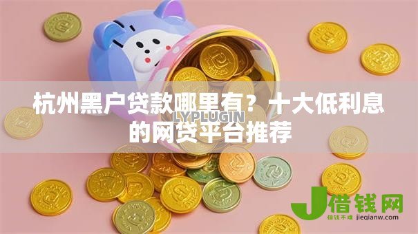 杭州黑户贷款哪里有？十大低利息的网贷平台推荐