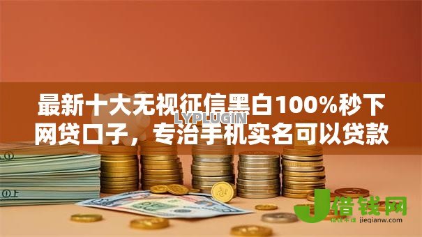 最新十大无视征信黑白100%秒下网贷口子，专治手机实名可以贷款的口子