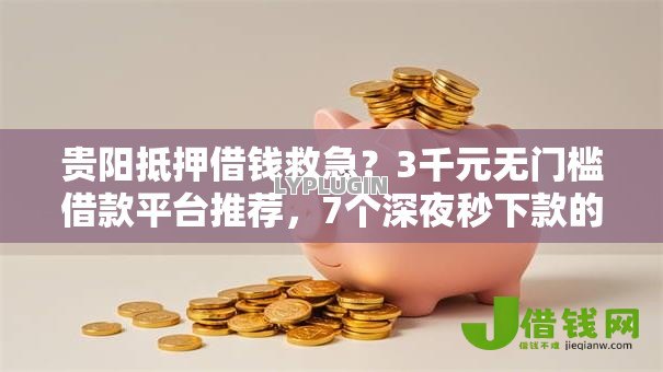 贵阳抵押借钱救急?3千元无门槛借款平台推荐,7个深夜秒下款的高炮口子盘点 贵阳抵押借钱救急?3千元无门槛借款平台推荐,7个深夜秒下款的高炮口子盘点