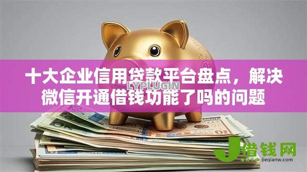十大企业信用贷款平台盘点，解决微信开通借钱功能了吗的问题