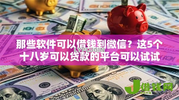 那些软件可以借钱到微信？这5个十八岁可以贷款的平台可以试试