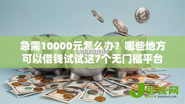 急需10000元怎么办？哪些地方可以借钱试试这7个无门槛平台
