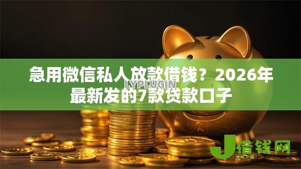 急用微信私人放款借钱?2026年最新发的7款贷款口子 急用微信私人放款借钱?2026年最新发的7款贷款口子