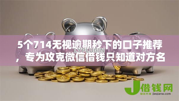 5个714无视逾期秒下的口子推荐，专为攻克微信借钱只知道对方名字难题