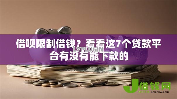 借呗限制借钱？看看这7个贷款平台有没有能下款的