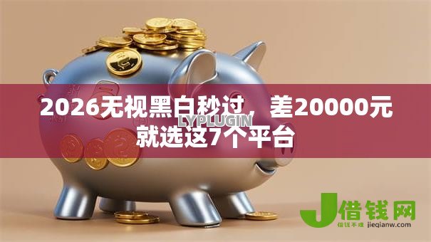 2026无视黑白秒过，差20000元就选这7个平台