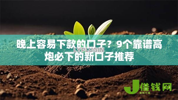 晚上容易下款的口子?9个靠谱高炮必下的新口子推荐 晚上容易下款的口子?9个靠谱高炮必下的新口子推荐