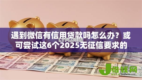 遇到微信有信用贷款吗怎么办？或可尝试这6个2025无征信要求的贷款平台