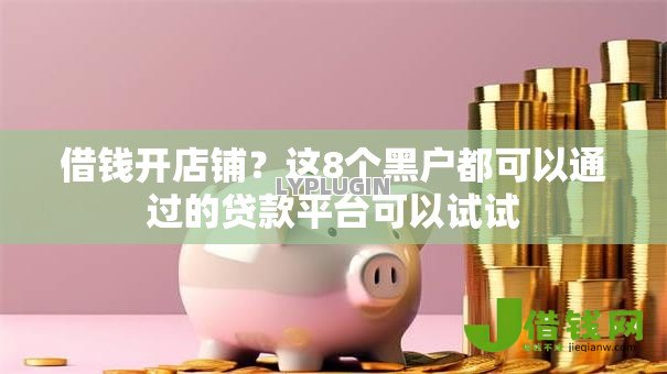 借钱开店铺？这8个黑户都可以通过的贷款平台可以试试