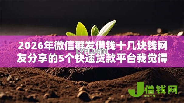 2026年微信群发借钱十几块钱网友分享的5个快速贷款平台我觉得不错! 2026年微信群发借钱十几块钱网友分享的5个快速贷款平台我觉得不错!