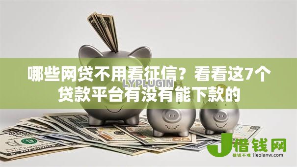 哪些网贷不用看征信?看看这7个贷款平台有没有能下款的 哪些网贷不用看征信?看看这7个贷款平台有没有能下款的